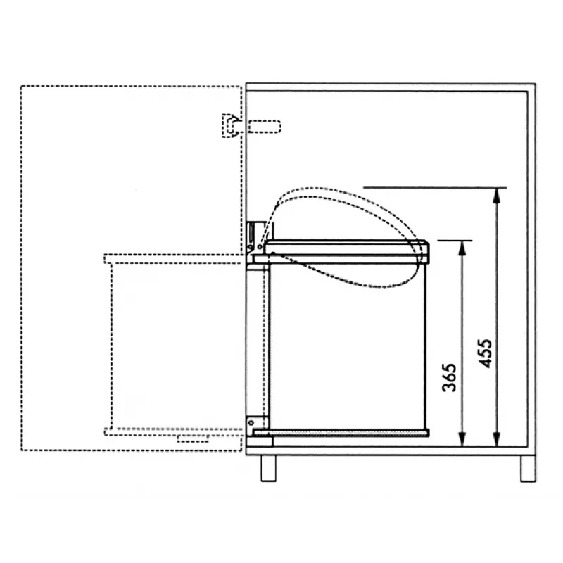 HAILO Įleidžiama šiukšliadėžė Compact-Box M 15L Balta