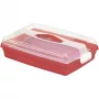 CURVER Stačiakampė pyrago transportavimo dėžė 45x29,5x11,1 cm Raudona