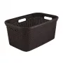 CURVER Skalbinių krepšys Style 45L 59,2 x 38 x 27 cm Tamsiai rudos spalvos