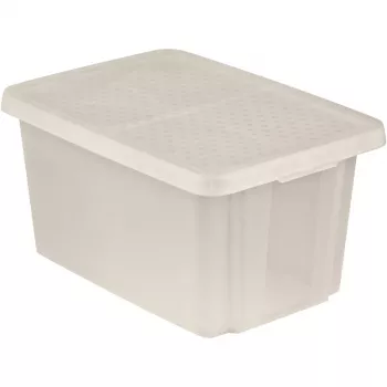 CURVER Essentials 45L permatoma laikymo dėžė su dangčiu, 57 x 40 x 30 cm, sukraunama, maistui saugi