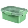 CURVER Maisto talpa pietų rinkinys stačiakampis 1,2L Smart Eco To Go 20x15x9cm švelniai žalia