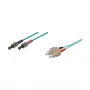 Good Connections SC/ST Duplex OM3 daugiamodis šviesolaidinis pataisos kabelis, 50/125µm, LSZH, 2m, Aqua