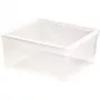 CURVER dėžė su dangčiu Textile Box 18,5L permatoma | 39,6x34,3x17,3cm