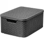 Curver Style M dėžė su dangteliu, 21,5L, tamsiai pilka, 39,3x29,3x18,7cm
