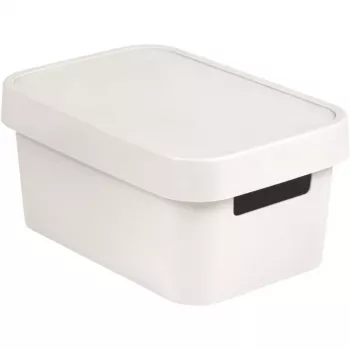 CURVER Infinity Recycled 4,5 l dėžė su dangčiu, 27 x 19 x 12 cm, balta
