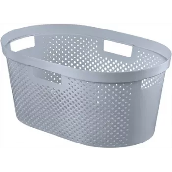 CURVER Infinity perdirbta skalbinių krepšys 40L 59x39x27cm pilkas