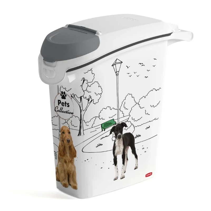 CURVER Pets Life šunų maisto laikymo konteineris 10kg 23L hermetiškas plastikinis