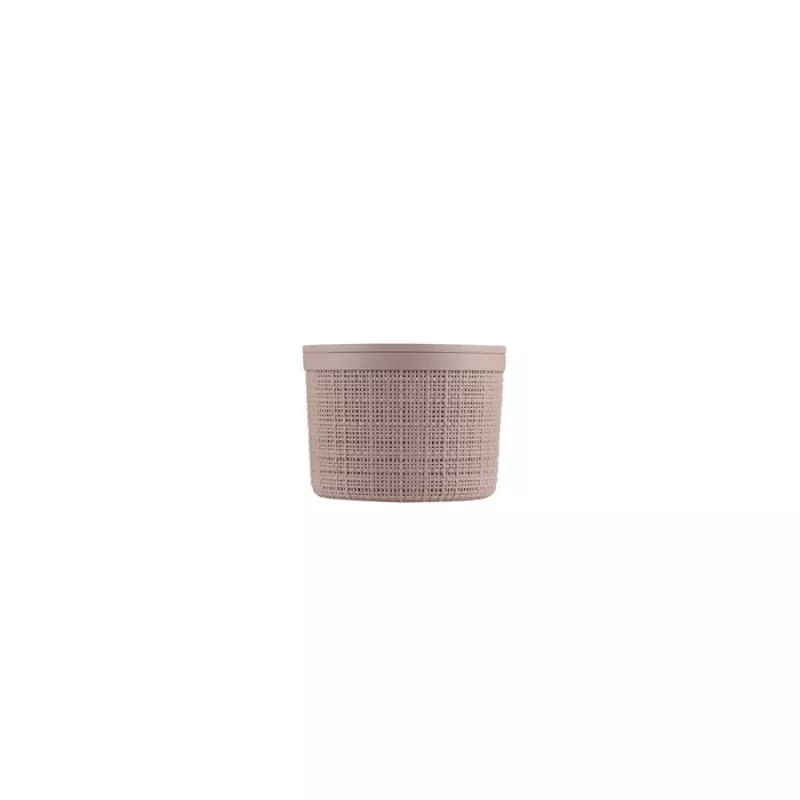 CURVER Džiuto apvali laikymo pintinė su dangteliu 2L Rožinė 17x13cm