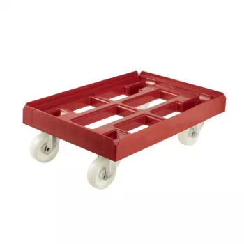 keeeper vežimėlis transportavimo dėžėms ir krepšiams Rolf 61x41x19 cm raudonas