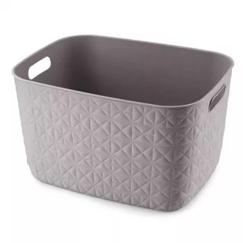 Curver Softex L daiktų dėžė 19L pilkai ruda 37,9x29,2x22,1cm
