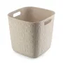CURVER Softex kvadratinis daiktų laikymo krepšys 15L kreidos baltumo 27,9x27,9x26,9cm