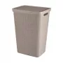 CURVER Skalbinių dėžė Jute 58L 43x34x60cm Smėlio spalvos