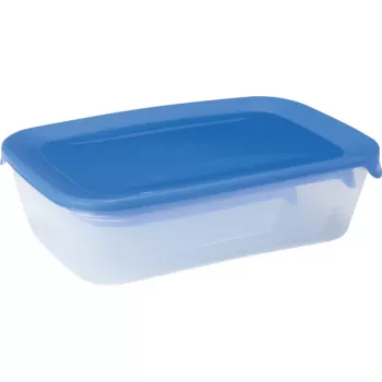CURVER Fresh&Go stačiakampės maisto laikymo talpyklės, rinkinys iš 3 (2L, 1L, 0,5L), mėlynos