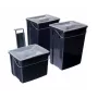 CURVER Biobox šiukšlių dėžių rinkinys 2x10L + 6L pilkas