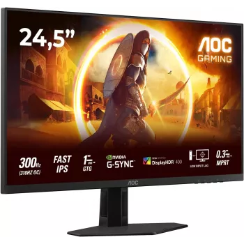 AOC 25G4SRE 24,5 inch Full HD IPS žaidimų monitorius, 180Hz, 0,5ms, DisplayHDR 400, FreeSync Premium, reguliuojamo aukščio monitorius AOC 25G4SRE