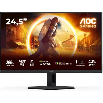 AOC 25G4SRE 24,5 inch Full HD IPS žaidimų monitorius, 180Hz, 0,5ms, DisplayHDR 400, FreeSync Premium, reguliuojamo aukščio monitorius AOC 25G4SRE