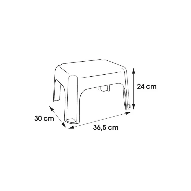 KEEEPER Taburetė Tim 36,5x30x24 cm Grafitas