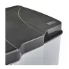 KEEEPER pedalų šiukšliadėžė rūšiavimui 7+15L Gunnar 39,5x29x43,5cm šviesiai sidabrinė