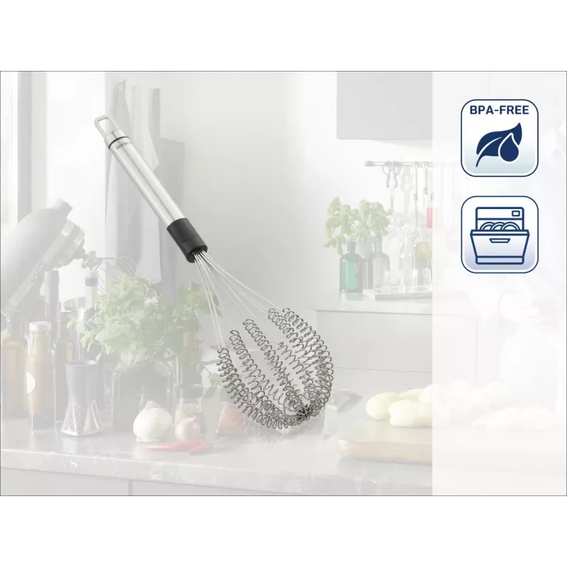 LEIFHEIT Speed Quirl M rankinis plaktuvas, nerūdijantis plienas, baltas/pilkas, 26 cm