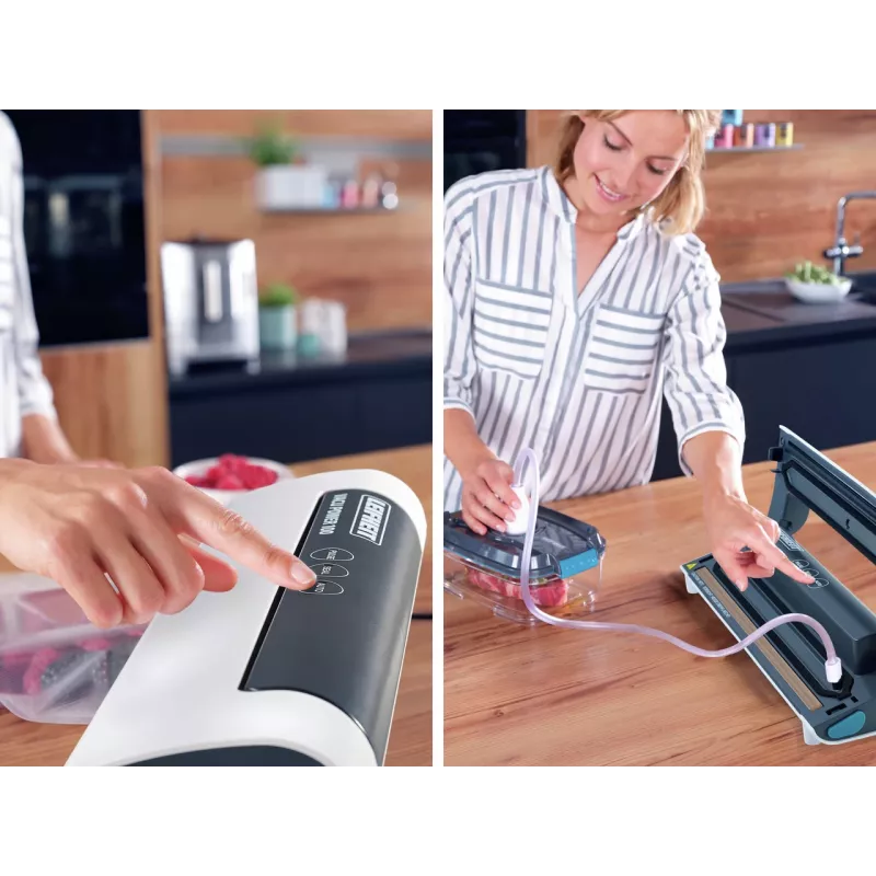 LEIFHEIT Vacu Power 100 vakuuminis pakavimo aparatas baltas/sidabrinis