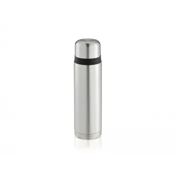 LEIFHEIT Thermos Coco 1,0 l nerūdijančio plieno vakuuminė termo gertuvė, sidabrinė