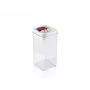 LEIFHEIT Fresh&Easy maisto laikymo indas 1,2 L, hermetiškas, be BPA, permatomas su baltu/pilku dangteliu