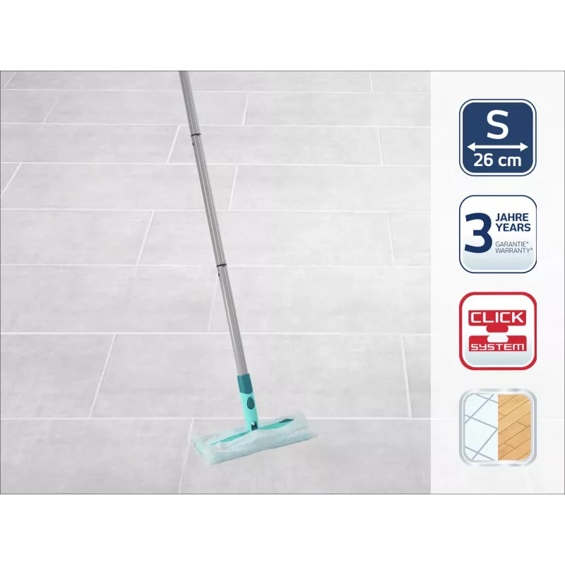 LEIFHEIT Clean & Away S grindų šluota su rankena, rinkinys 26 cm