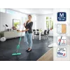LEIFHEIT Picobello M Micro Duo grindų valytuvas su teleskopiniu kotu, 33 cm valymo plotis, žalia/balta