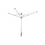 LEIFHEIT LinoLift 500 rotacinis skalbinių džiovintuvas, 50 m džiovinimo virvė, aliuminio rėmas, reguliuojamas aukštis 106-179 cm, UV atsparios virvės, komplekte įleidžiama mova