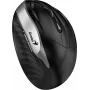 UNITEK Genius Ergo 8250S belaidė ergonominė pelė, 1600 DPI, juoda-sidabrinė