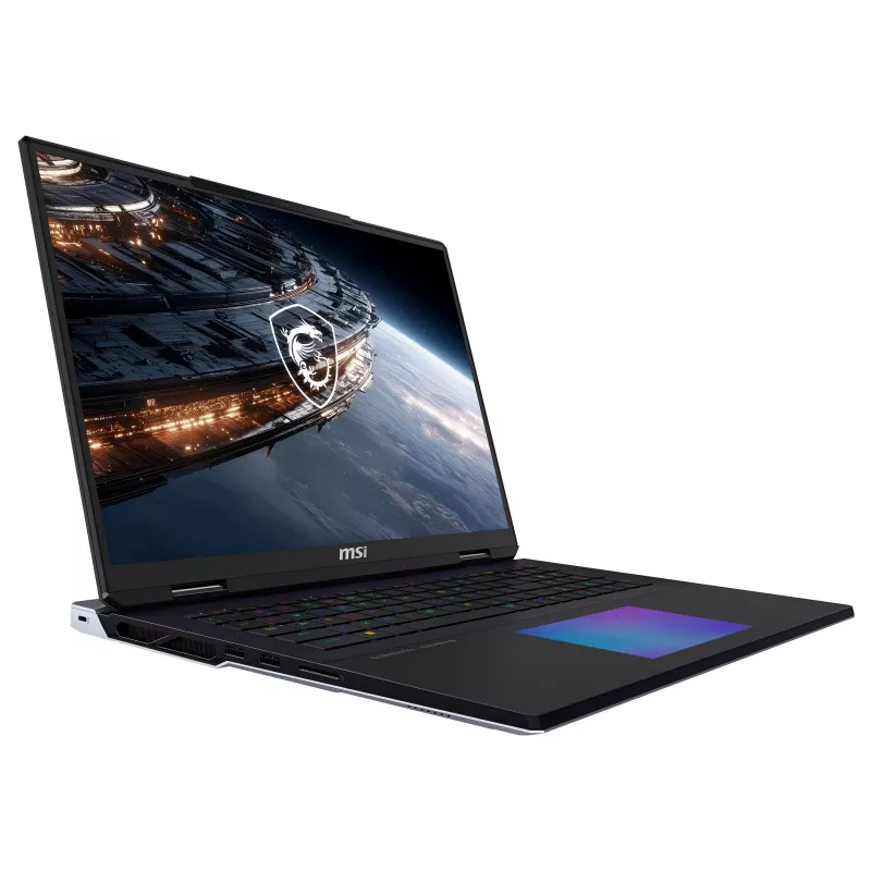 MSI Titan 18 HX A2WJ-1410FRY 18 inch QHD+ 240Hz Mini LED žaidimų nešiojamas kompiuteris, Intel Core Ultra 9 290HX, 64GB DDR5, 2TB SSD, GeForce RTX 5090, Windows 11 Pro, AZERTY prancūziška klaviatūra