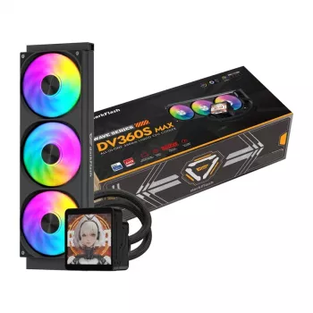 DarkFlash DV360S MAX 360mm ARGB AIO skysčio aušintuvas CPU - juodas