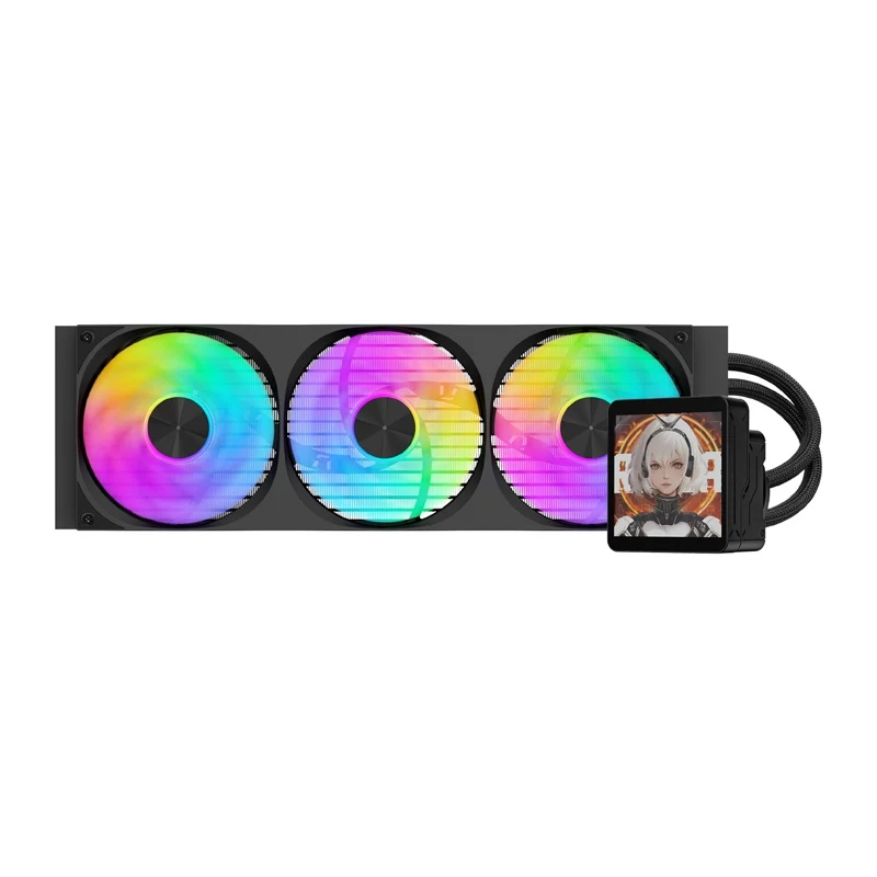 DarkFlash DV360S MAX 360mm ARGB AIO skysčio aušintuvas CPU - juodas