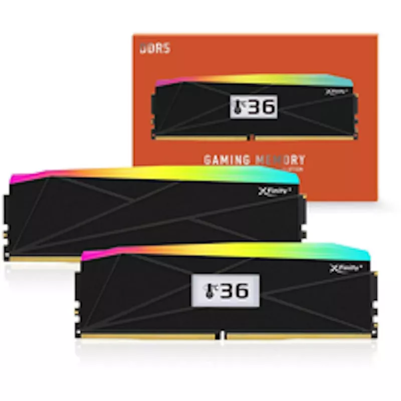 V-Color Manta XFinity+ aRGB DDR5-8000 RAM, CL40, EXPO - 32 GB dvigubas rinkinys, juodas