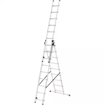 HAILO ProfiStep Combi aliumininės kopėčios 3x12 pakopų