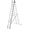 HAILO ProfiStep Combi aliumininės kopėčios 3x12 pakopų
