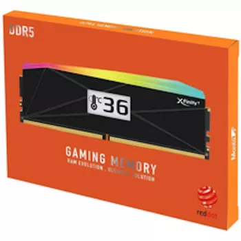 V-Color Manta XFinity+ aRGB 32GB (2x16GB) DDR5-6000 CL28 stalinio kompiuterio atminties rinkinys, juodas