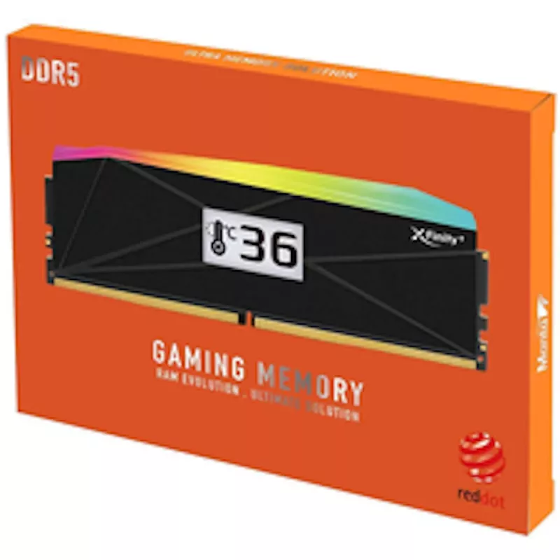 V-Color Manta XFinity+ aRGB 32GB (2x16GB) DDR5-6000 CL28 stalinio kompiuterio atminties rinkinys, juodas