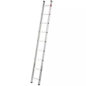Hailo ProfiStep uno 7109-007 aliumininės atraminės kopėčios, 7 laipteliai, maks. darbinis aukštis 3,5 m, sidabrinės