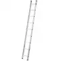 Hailo ProfiStep uno 7109-007 aliumininės atraminės kopėčios, 7 laipteliai, maks. darbinis aukštis 3,5 m, sidabrinės