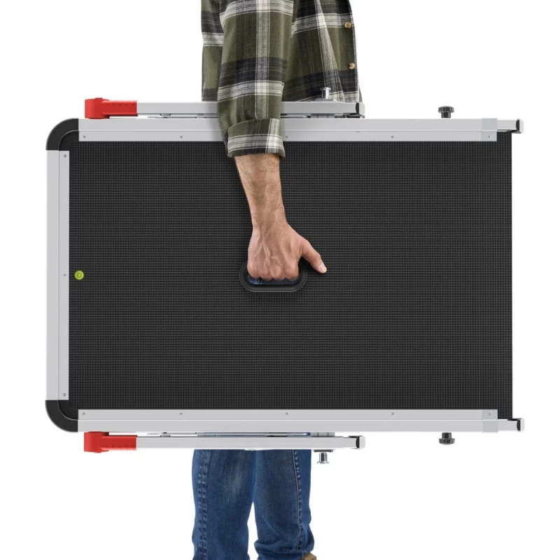 HAILO TP2 Pro laiptinė platforma - reguliuojama aliuminio darbo platforma laiptams, 150 kg, EN 131