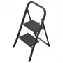 HAILO K44 StandardLine sulankstomas laiptelis su apsaugine rankena, 2 pakopos, plieninis, juodas, 150 kg