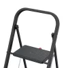 HAILO K44 StandardLine sulankstomas laiptelis su apsaugine rankena, 2 pakopos, plieninis, juodas, 150 kg