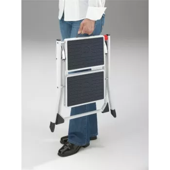 HAILO Sulankstomas laiptelis MK60 StandardLine Plieninis 2 Pakopų Baltas
