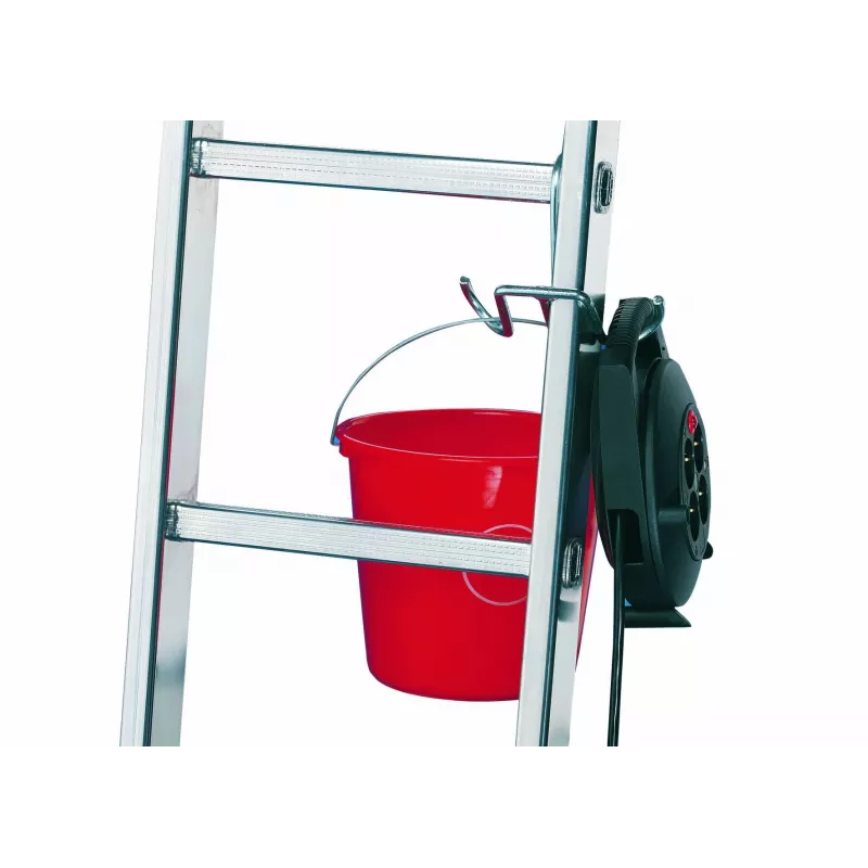 HAILO SafetyLine kibirų kablys 9952-001 kopėčių priedas su įrankių laikikliu ir kabelio spaustuku