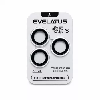 Evelatus Armor Series fotoaparato objektyvo apsauga, skirta Apple iPhone 18 Pro / 18 Pro Max - sidabrinė