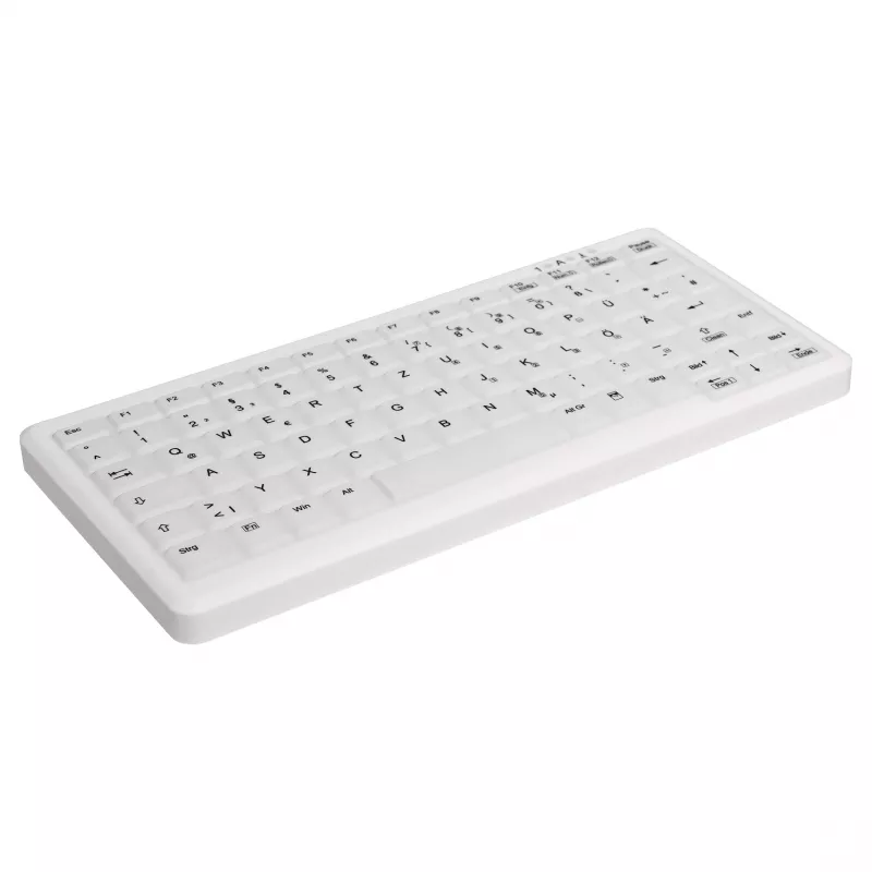 CONTOUR DESIGN Active Key MedicalKey AK-C4110 belaidė klaviatūra, QWERTZ DE, balta, IP68 dezinfekuojama, įkraunama
