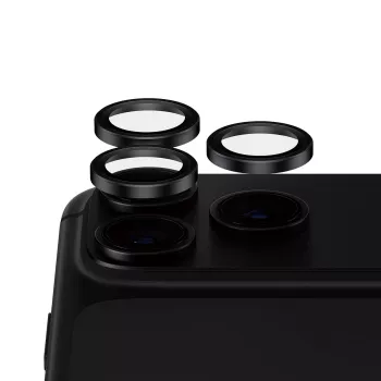 PanzerGlass PG Hoops keraminis fotoaparato lęšių apsauginis stiklas, skirtas iPhone 15 Pro / 15 Pro Max