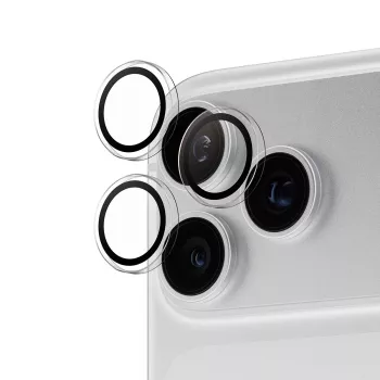 PanzerGlass PG Hoops fotoaparato lęšių apsauga iPhone 15 Pro/Pro Max - skaidrus grūdintas stiklas, 9H, apsauga nuo tepalų, atsparus įbrėžimams, lengvas montavimas