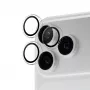 PanzerGlass PG Hoops fotoaparato lęšių apsauga iPhone 15 Pro/Pro Max - skaidrus grūdintas stiklas, 9H, apsauga nuo tepalų, atsparus įbrėžimams, lengvas montavimas